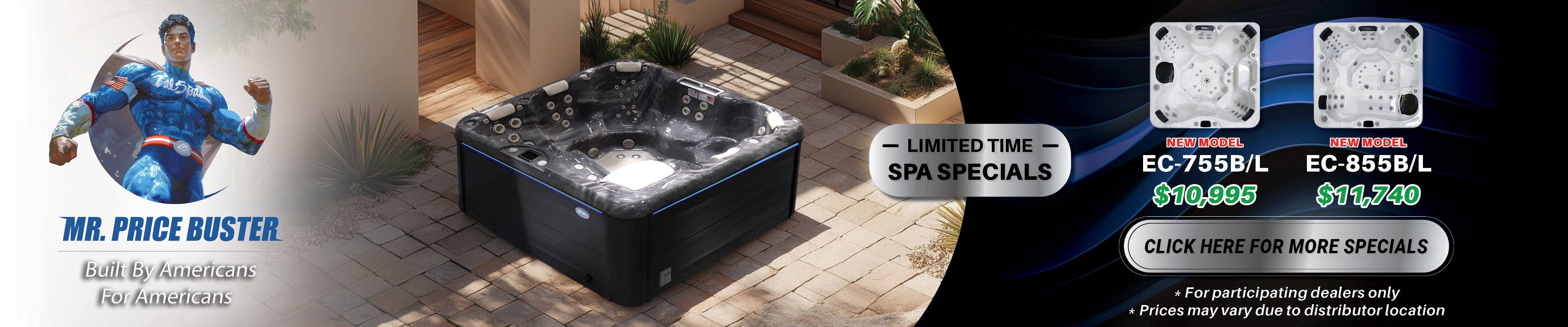 Calspas hot tub being used in a family setting - Goldsboro